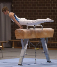 2023-12-10 Competition Men Poussines, Benjamines and Minimes Pommel horse at CGC Bettembourg 2023 (Martin Rulsch) 238