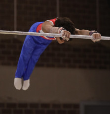 2023-12-10 Competition Men Poussines, Benjamines and Minimes Horizontal bar at CGC Bettembourg 2023 (Martin Rulsch) 215