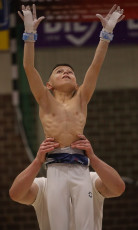 2023-12-10 Warm-up Men Poussines, Benjamines and Minimes Still rings at CGC Bettembourg 2023 (Martin Rulsch) 125