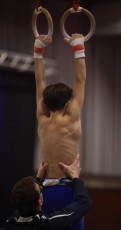 2023-12-10 Warm-up Men Poussines, Benjamines and Minimes Still rings at CGC Bettembourg 2023 (Martin Rulsch) 030