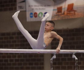 2023-12-10 Warm-up Men Poussines, Benjamines and Minimes Parallel bars at CGC Bettembourg 2023 (Martin Rulsch) 141