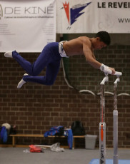 2023-12-10 Warm-up Men Poussines, Benjamines and Minimes Parallel bars at CGC Bettembourg 2023 (Martin Rulsch) 078