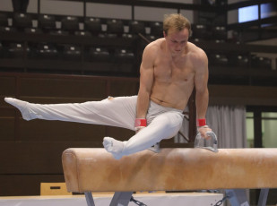 2023-12-09 Training Men 9 December Pommel horse at CGC Bettembourg 2023 (Martin Rulsch) 138