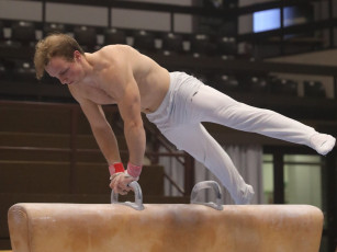 2023-12-09 Training Men 9 December Pommel horse at CGC Bettembourg 2023 (Martin Rulsch) 137