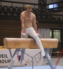 2023-12-09 Training Men 9 December Pommel horse at CGC Bettembourg 2023 (Martin Rulsch) 130