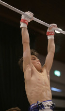 2023-12-10 Warm-up Men Poussines, Benjamines and Minimes Horizontal bar at CGC Bettembourg 2023 (Martin Rulsch) 077