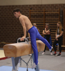 2023-12-09 Training Men 9 December Pommel horse at CGC Bettembourg 2023 (Martin Rulsch) 007