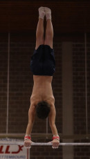 2023-12-10 Warm-up Men Poussines, Benjamines and Minimes Horizontal bar at CGC Bettembourg 2023 (Martin Rulsch) 052