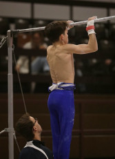 2023-12-10 Warm-up Men Poussines, Benjamines and Minimes Horizontal bar at CGC Bettembourg 2023 (Martin Rulsch) 043