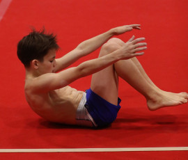 2023-12-10 Warm-up Men Poussines, Benjamines and Minimes Floor exercise at CGC Bettembourg 2023 (Martin Rulsch) 153