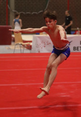 2023-12-10 Warm-up Men Poussines, Benjamines and Minimes Floor exercise at CGC Bettembourg 2023 (Martin Rulsch) 140
