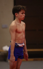 2023-12-10 Warm-up Men Poussines, Benjamines and Minimes Floor exercise at CGC Bettembourg 2023 (Martin Rulsch) 123