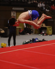 2023-12-10 Warm-up Men Poussines, Benjamines and Minimes Floor exercise at CGC Bettembourg 2023 (Martin Rulsch) 107