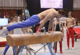 2023-12-10 Warm-up Men Jeunes Espoirs and Open Pommel horse at CGC Bettembourg 2023 (Martin Rulsch) 76