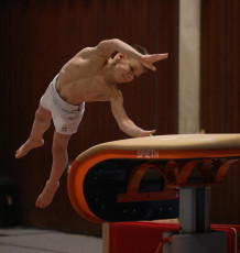 2023-12-10 Warm-up Men Poussines, Benjamines and Minimes Vault at CGC Bettembourg 2023 (Martin Rulsch) 24