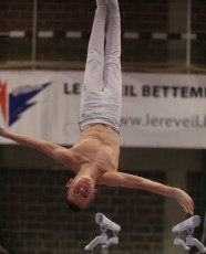 2023-12-10 Warm-up Men Poussines, Benjamines and Minimes Parallel bars at CGC Bettembourg 2023 (Martin Rulsch) 136