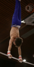 2023-12-10 Warm-up Men Poussines, Benjamines and Minimes Horizontal bar at CGC Bettembourg 2023 (Martin Rulsch) 083