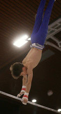 2023-12-10 Warm-up Men Poussines, Benjamines and Minimes Horizontal bar at CGC Bettembourg 2023 (Martin Rulsch) 085