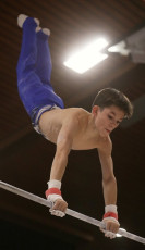 2023-12-10 Warm-up Men Poussines, Benjamines and Minimes Horizontal bar at CGC Bettembourg 2023 (Martin Rulsch) 082