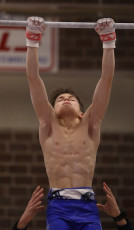 2023-12-10 Warm-up Men Poussines, Benjamines and Minimes Horizontal bar at CGC Bettembourg 2023 (Martin Rulsch) 062