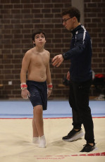 2023-12-10 Warm-up Men Poussines, Benjamines and Minimes Horizontal bar at CGC Bettembourg 2023 (Martin Rulsch) 045