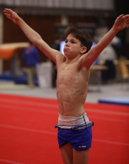 2023-12-10 Warm-up Men Poussines, Benjamines and Minimes Floor exercise at CGC Bettembourg 2023 (Martin Rulsch) 150