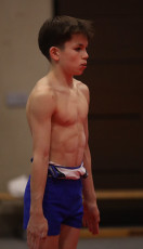 2023-12-10 Warm-up Men Poussines, Benjamines and Minimes Floor exercise at CGC Bettembourg 2023 (Martin Rulsch) 122