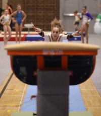 2023-12-09 Warm-up Women Benjamines and Jeunes Espoirs Balance beam Vault at CGC Bettembourg 2023 (Martin Rulsch) 10