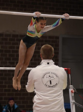 2023-12-09 Warm-up Women Benjamines and Jeunes Espoirs Balance beam Uneven bars at CGC Bettembourg 2023 (Martin Rulsch) 062