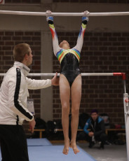2023-12-09 Warm-up Women Benjamines and Jeunes Espoirs Balance beam Uneven bars at CGC Bettembourg 2023 (Martin Rulsch) 063