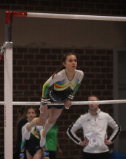 2023-12-09 Warm-up Women Benjamines and Jeunes Espoirs Balance beam Uneven bars at CGC Bettembourg 2023 (Martin Rulsch) 039