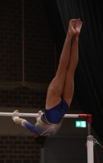 2023-12-09 Warm-up Women Benjamines and Jeunes Espoirs Balance beam Uneven bars at CGC Bettembourg 2023 (Martin Rulsch) 019