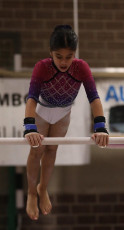 2023-12-09 Warm-up Women Benjamines and Jeunes Espoirs Balance beam Uneven bars at CGC Bettembourg 2023 (Martin Rulsch) 003