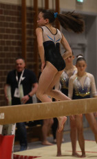 2023-12-09 Warm-up Women Benjamines and Jeunes Espoirs Balance beam Balance beam at CGC Bettembourg 2023 (Martin Rulsch) 053