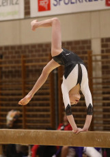 2023-12-09 Competition Women Benjamines and Jeunes Espoirs Balance beam at CGC Bettembourg 2023 (Martin Rulsch) 164