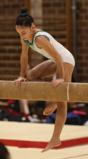 2023-12-09 Competition Women Poussines and Open Balance beam at CGC Bettembourg 2023 (Martin Rulsch) 007