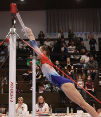 2023-12-09 Warm-up Women Poussines and Open Uneven bars at CGC Bettembourg 2023 (Martin Rulsch) 203