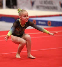 2023-12-09 Competition Women Benjamines and Jeunes Espoirs Floor exercise at CGC Bettembourg 2023 (Martin Rulsch) 336