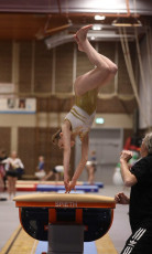 2023-12-09 Warm-up Women Benjamines and Jeunes Espoirs Balance beam Vault at CGC Bettembourg 2023 (Martin Rulsch) 14