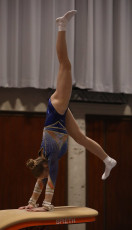 2023-12-09 Warm-up Women Benjamines and Jeunes Espoirs Balance beam Vault at CGC Bettembourg 2023 (Martin Rulsch) 02