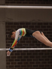 2023-12-09 Warm-up Women Benjamines and Jeunes Espoirs Balance beam Uneven bars at CGC Bettembourg 2023 (Martin Rulsch) 061