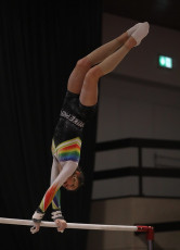 2023-12-09 Warm-up Women Benjamines and Jeunes Espoirs Balance beam Uneven bars at CGC Bettembourg 2023 (Martin Rulsch) 041