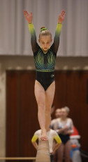 2023-12-09 Warm-up Women Benjamines and Jeunes Espoirs Balance beam Balance beam at CGC Bettembourg 2023 (Martin Rulsch) 230