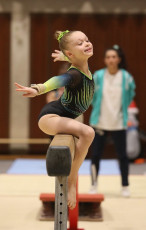 2023-12-09 Warm-up Women Benjamines and Jeunes Espoirs Balance beam Balance beam at CGC Bettembourg 2023 (Martin Rulsch) 196