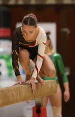2023-12-09 Warm-up Women Benjamines and Jeunes Espoirs Balance beam Balance beam at CGC Bettembourg 2023 (Martin Rulsch) 183