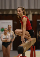 2023-12-09 Warm-up Women Benjamines and Jeunes Espoirs Balance beam Balance beam at CGC Bettembourg 2023 (Martin Rulsch) 073