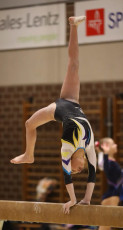 2023-12-09 Competition Women Benjamines and Jeunes Espoirs Balance beam at CGC Bettembourg 2023 (Martin Rulsch) 273