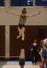 2023-12-09 Warm-up Women Benjamines and Jeunes Espoirs Balance beam Balance beam at CGC Bettembourg 2023 (Martin Rulsch) 005