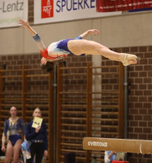 2023-12-09 Competition Women Poussines and Open Balance beam at CGC Bettembourg 2023 (Martin Rulsch) 203