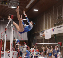 2023-12-09 Warm-up Women Poussines and Open Uneven bars at CGC Bettembourg 2023 (Martin Rulsch) 167
